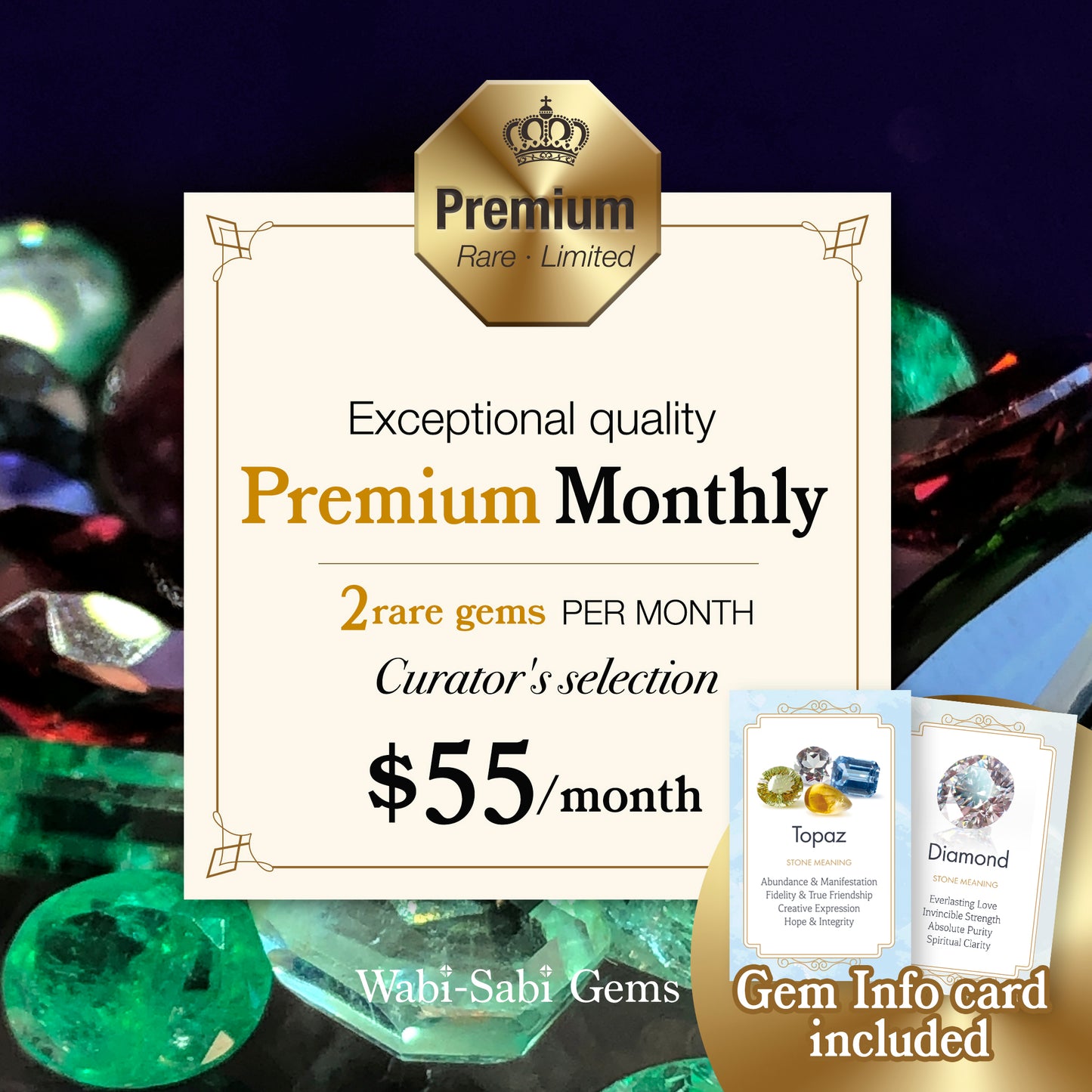 Wabi-Sabi Gems - Premium Monthly